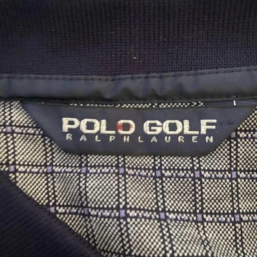 Ralph Lauren‎ Polo Golf Shirt Navy Blue  Plaid Check Mens Size XXL